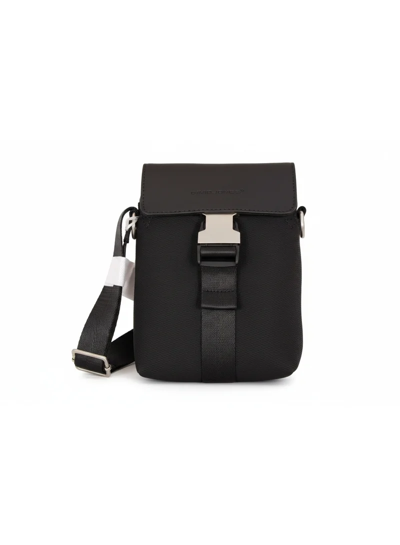 David Jones David Jones Women's Crossbody Messenger Bag | Tactical Compact Shoulder Sling Bag with Adjustable Strap | Color Black(CM7491)